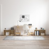 vidaXL Set comodă TV 2 pcs stejar artizanal 72 x 35 x 36.5 cm