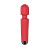 Vibrator Masaj Luna 20 Moduri Vibratii+8 Intensitati de Viteza, USB, Silicon, Rosu, Passion Labs