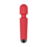 Vibrator Masaj Luna 20 Moduri Vibratii+8 Intensitati de Viteza, USB, Silicon, Rosu, Passion Labs