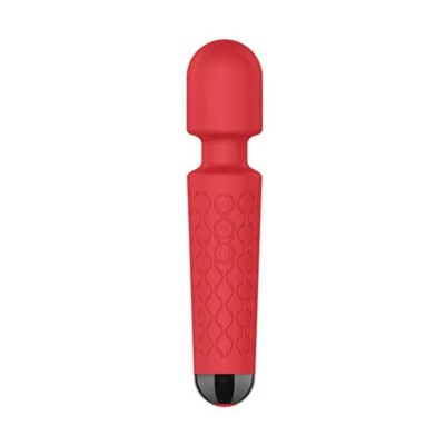 Vibrator Masaj Luna 20 Moduri Vibratii+8 Intensitati de Viteza, USB, Silicon, Rosu, Passion Labs foto