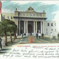 AMS# - ILUSTRATA ALEXANDRIA. PORTE DU PALAIS DE RAS CIRCULATA LITOGRAFIE 1907