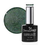 Cumpara ieftin Oja Semipermanenta Holografica Laser Glow SensoPRO Milano 10ml, Rare Emerald #25