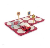 Set asamblare circuit tip puzzle cu masinuta electrica 42 piese