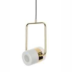 Lustra pendul design modern Enoch aurie/alb, aurie rose/negru, XCP7598.WHITE - King Alb
