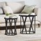 vidaXL Masă de cafea 2 pcs Stejar negru 50 x 50 x 50 cm 868261