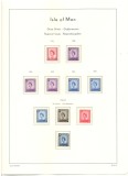 ISLE OF MAN.1958/81 ALBUM LEUCHTTURM Colectie timbre nestampilate, Europa