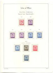 ISLE OF MAN.1958/81 ALBUM LEUCHTTURM Colectie timbre nestampilate