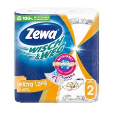 Prosoape de hartie Zewa Wisch&amp;amp;Weg Design, 2 straturi, 2 role, 72 foi