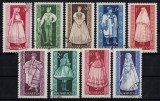 UNGARIA 1963 - Costume populare / serie completa, Stampilat