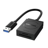 CARD READER extern Ugreen CR127 20250 interfata USB 3.0 citeste scrie SD microSD 5Gbps negru