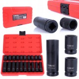 Set trusa chei tubulare impact &frac12; 20 piese 10-19mm intarite, pistol impact (M58259)
