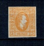 1865 - Alexandru Ioan Cuza, efigia in oval, 2 parale neștampilat