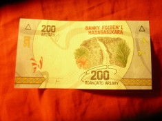 Bancnota Madagascar 2017 200 ariary