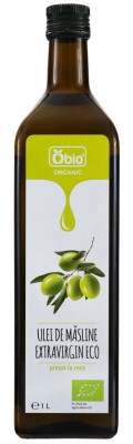 Ulei de masline extravirgin bio 1 litru Obio foto
