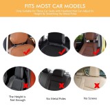 Cumpara ieftin Perna auto pentru gat HommyFine, 27 x 17 x 13 cm, piele PU, spuma, negru