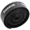 Organizator Cabluri Baseus Circle, Velcro, 0.5m, Negru ACMGT-A01