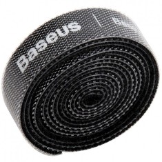 Organizator Cabluri Baseus Circle, Velcro, 0.5m, Negru ACMGT-A01