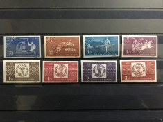 1958 Centenarul Timbrului, serie nedantelata MNH foto