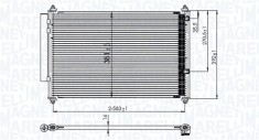 MAGNETI MARELLI 350203850000 Condensator, climatizare