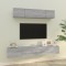 vidaXL Set dulapuri TV, 4 piese, gri sonoma, lemn prelucrat