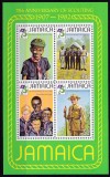 DB1 Jamaica Cercetasia 75 Ani Baden Powell SS MNH, Nestampilat