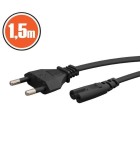 Cablu de alimentare Stecher tip CEE 7/16 Europlug - soclu IEC C7