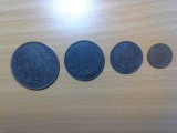 V&acirc;nd 4 monezi de 1 banu,2 bani, 5 bani și 10 bani 1867 stare foarte buna.