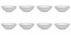 Set boluri supa, 8 piese, 650 ml, Portelan, Alb