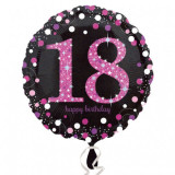 Balon folie 45 cm Pink 18 ani Celebration &amp;#8211; FTB045