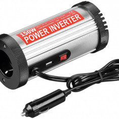 Invertor de tensiune cu usb, 12V -> 220V, 150W, Goobay