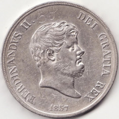 Moneda Regatul celor Doua Sicilii - 120 Grana 1857 - Argint