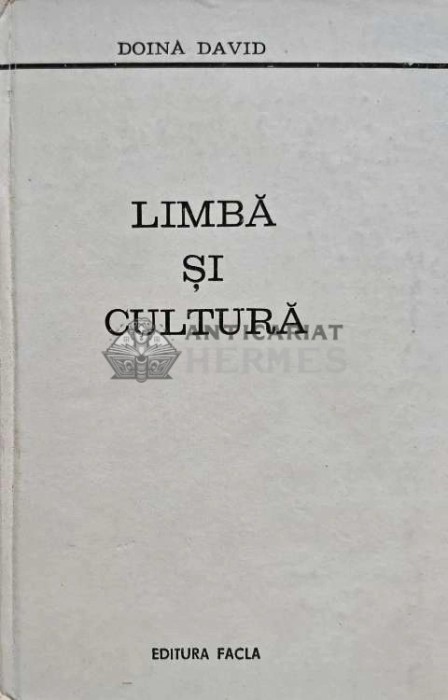 Limba si cultura - 1980 - Doina David (@D164)