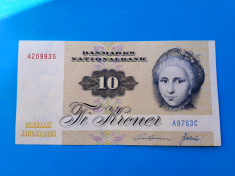 10 Kroner 1972 Danemarca-STARE FOARTE BUNA!!! OFERTA!! foto