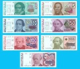 Argentina SET 7x (pick 323+324+325+326+327+328+329) 1+5+10+50+100+500+1000 Australes 1985-89 UNC;