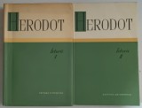 ISTORII , VOLUMELE I - II de HERODOT , 1961 *EDITIE BROSATA