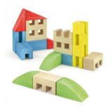 Joc Constructie Toytown 22 piese, Quercetti