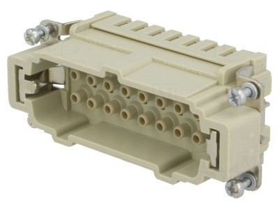 Conector HDC inserturi contact tată 16+PE foto