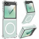 Husa MagSafe pentru Samsung Galaxy Z Flip6 F741, Techsuit, Shockproof, Transparenta