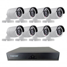 Sistem de supraveghere Jortan, 8 camere, HDMI, Wireless