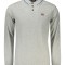 Bluza polo barbati, cu logo, Regular fit, gri deschis (Marime: XL)