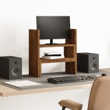 vidaXL Organizator birou, stejar fumuriu, 40x17x41 cm, lemn prelucrat 854764