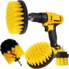 Set de perii de curatare pentru bormasina, longziming, 3 perii, 4&quot; si 3.5&quot;, galben