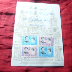 Bloc Insula Man 1981 - Nunta Diana si Print Charles