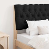 VidaXL Tăblie tapițată Negru 75 cm Lemn de pin masiv 879371