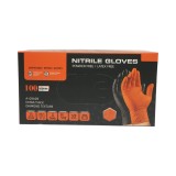 Manusi nitril portocalii nepudrate Diamond Grip marimea L, grosime 10 mil, latime palma 105 mm, lungime manusa ? 240 mm, 100 buc/cutie, pentru