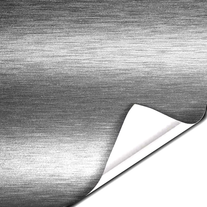 Folie colantare auto Aluminiu Polisat Argintiu (1m x 1,52m) FAVLine Selection