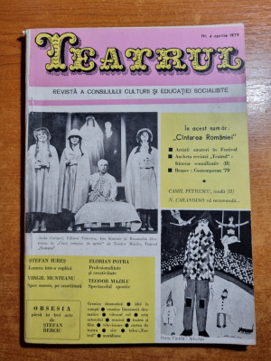 revista teatrul aprilie 1979-ion brad,mihai sebastian foto