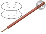 Cablu litat Cu PVC roșu 0,14mm2 100m