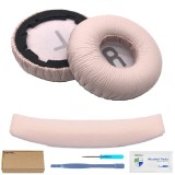 Set 2 bureti, Burete protectie banda superioara pentru casti JBL Tune 670NC / Tune 660NC / Tune 600BTNC - Roz - Spuma cu memorie