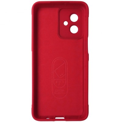 Husa tip capac spate silicon cauciucat rosu pentru Motorola Moto G54 foto